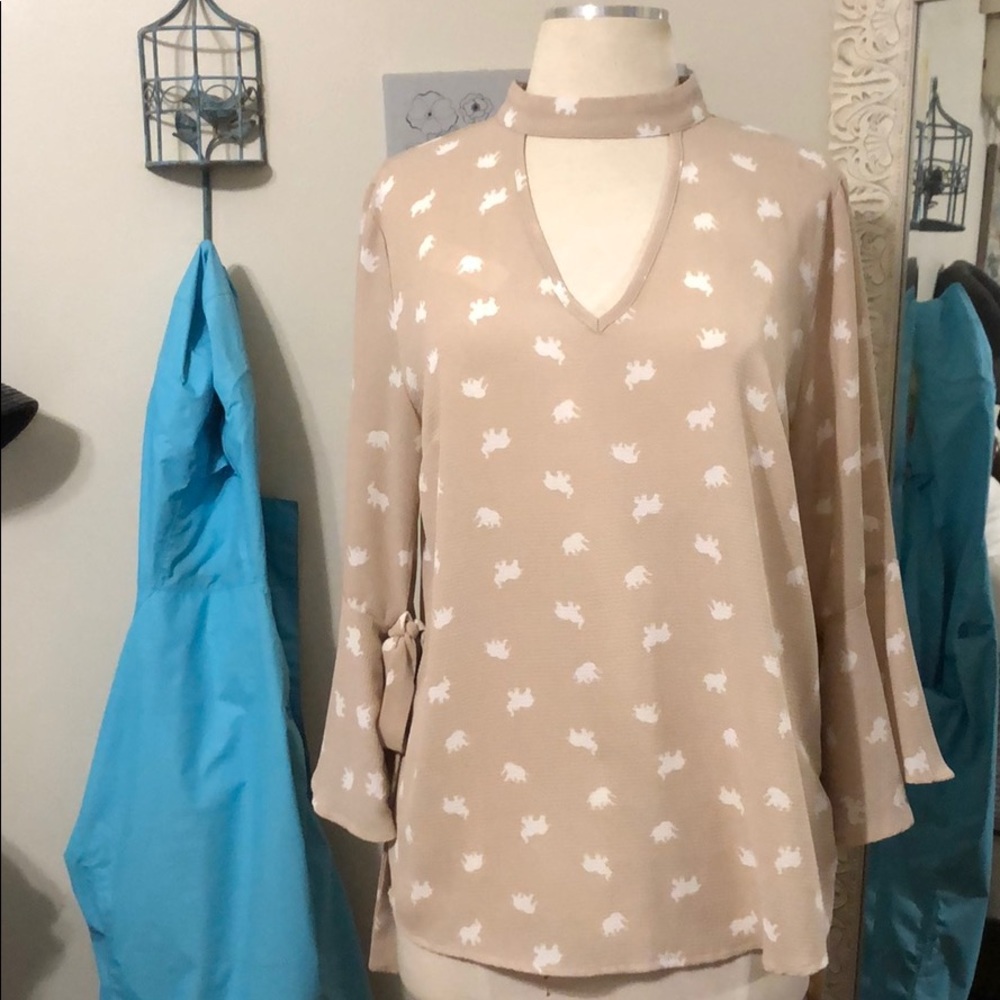 Elephant Detailed Blouse